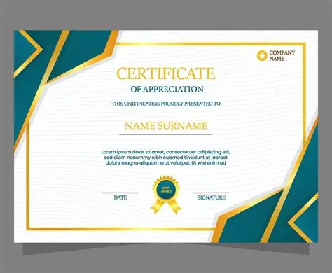 Certificate 1